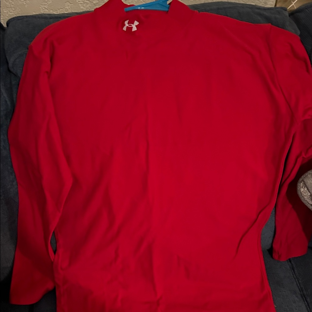 Under Armour Vivid Red Long Sleeve Tee